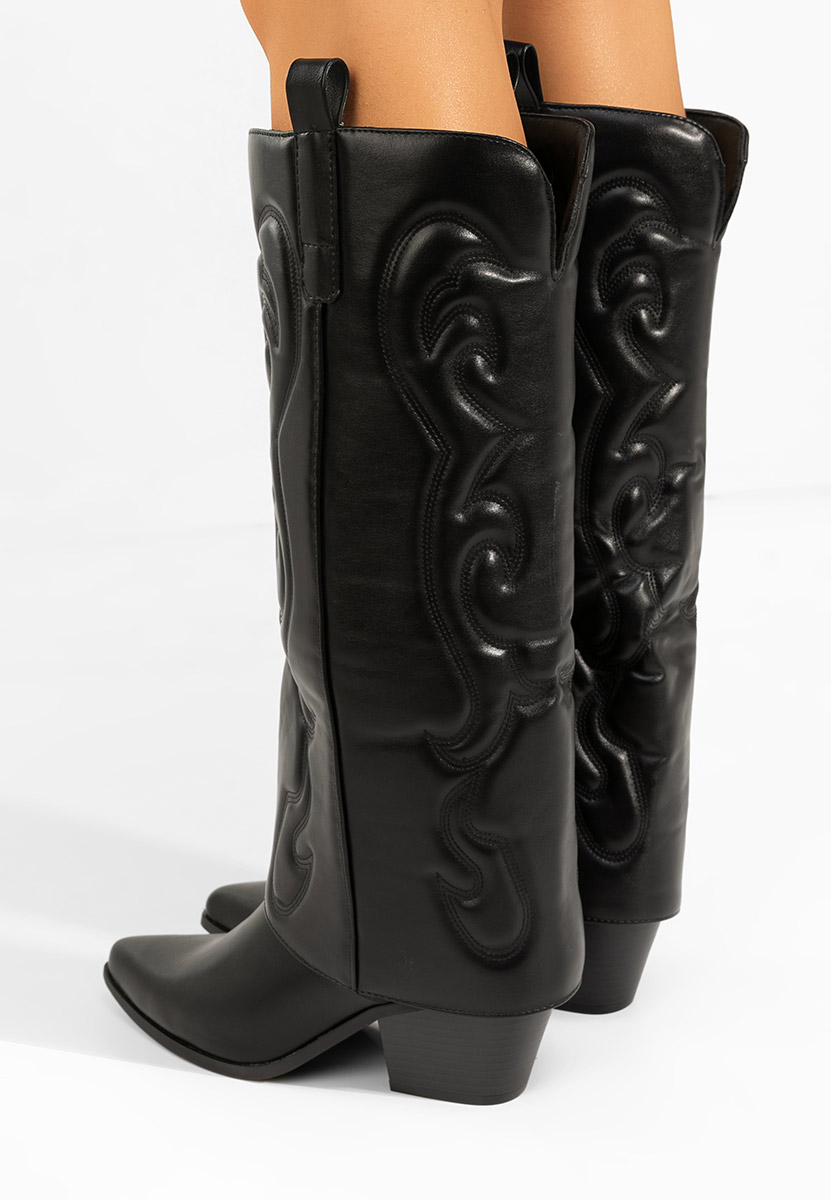 Santiag femme noires Mioana