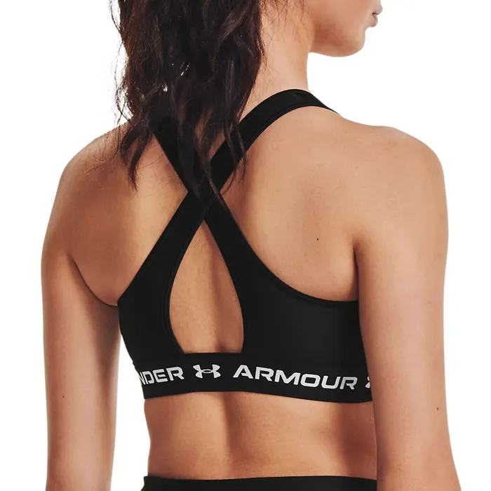 Under Armour Mid Crossback Sport Beha Dames