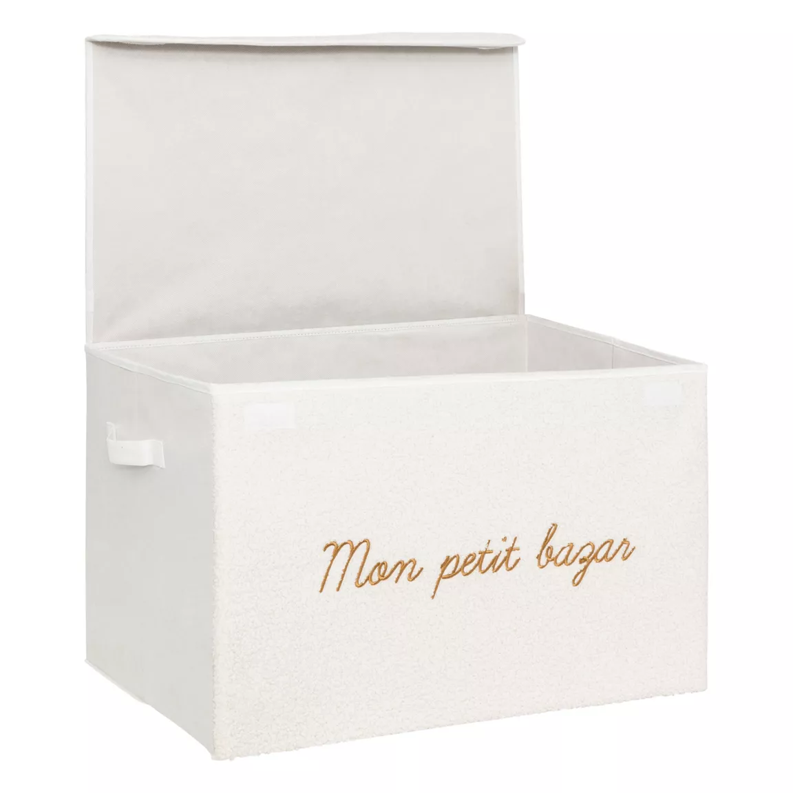 Coffre de rangement pliable enfant bouclette (36 x 57 cm) Yuma Blanc