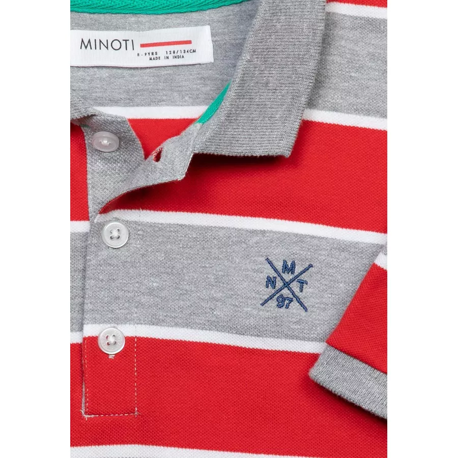 MINOTI  Poloshirt RotGrau
