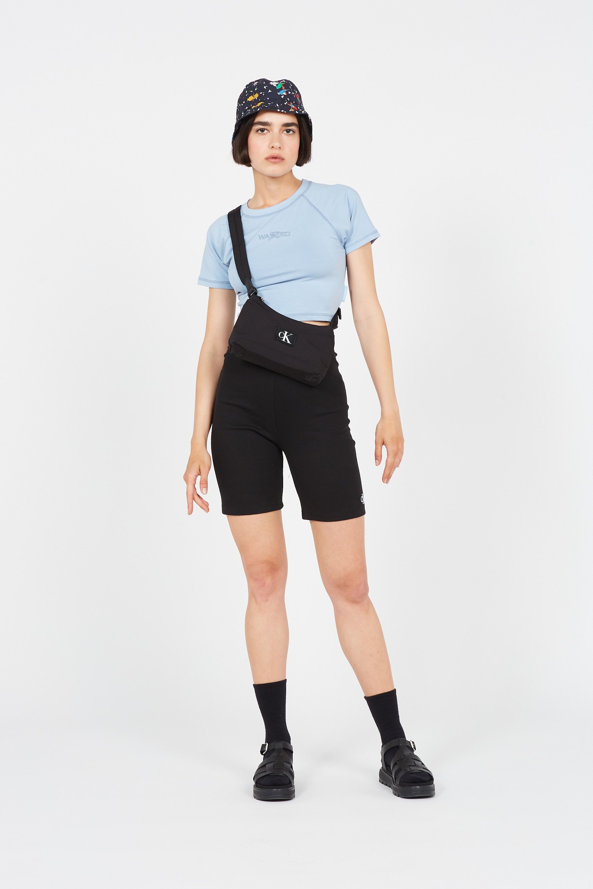 WASTED T-shirt WM BELLA  Bleu