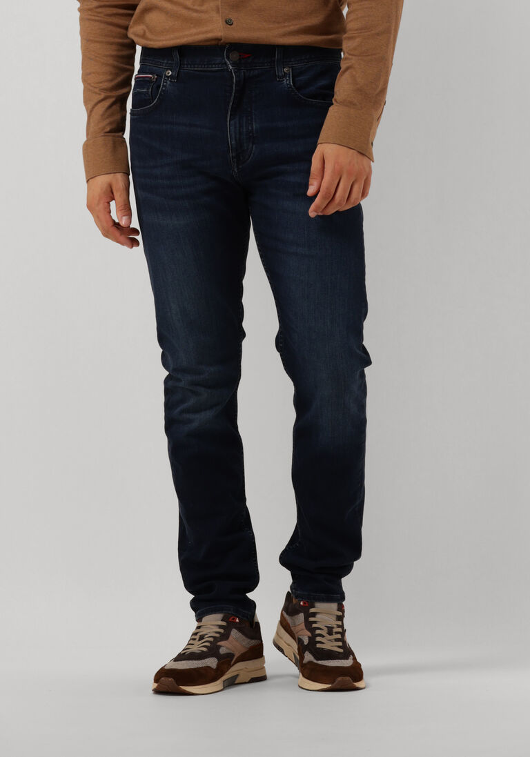 TOMMY HILFIGER donkerblauwe tommy hilfiger slim fit jeans tapered houston pstr iowa bluebl