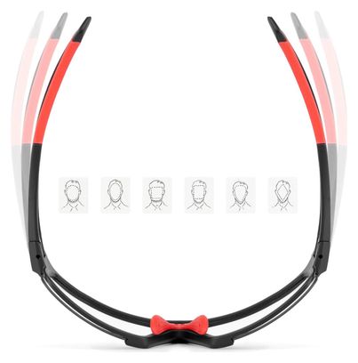 Lunettes de cyclisme photochromiques Rockbros SP216BK UV400 - noir et rouge