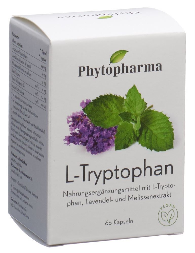 PHYTOPHARMA L-Tryptophan<br>60 Stück, Dose, Kapsel
