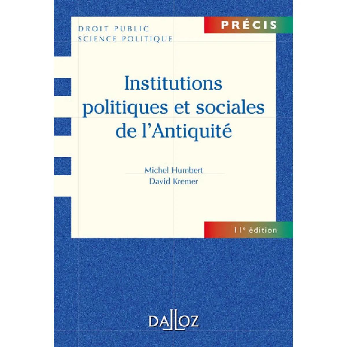 Institutions politiques et sociales de l'Antiquité · Occasion