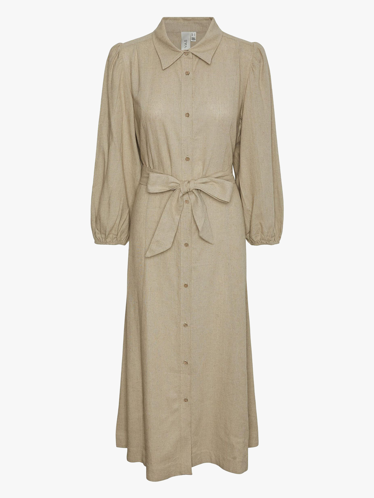 Flaxy 3/4 Linen Shirt Dress