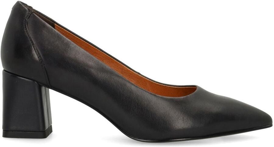 No Stress Dames Donkerblauwe leren pumps