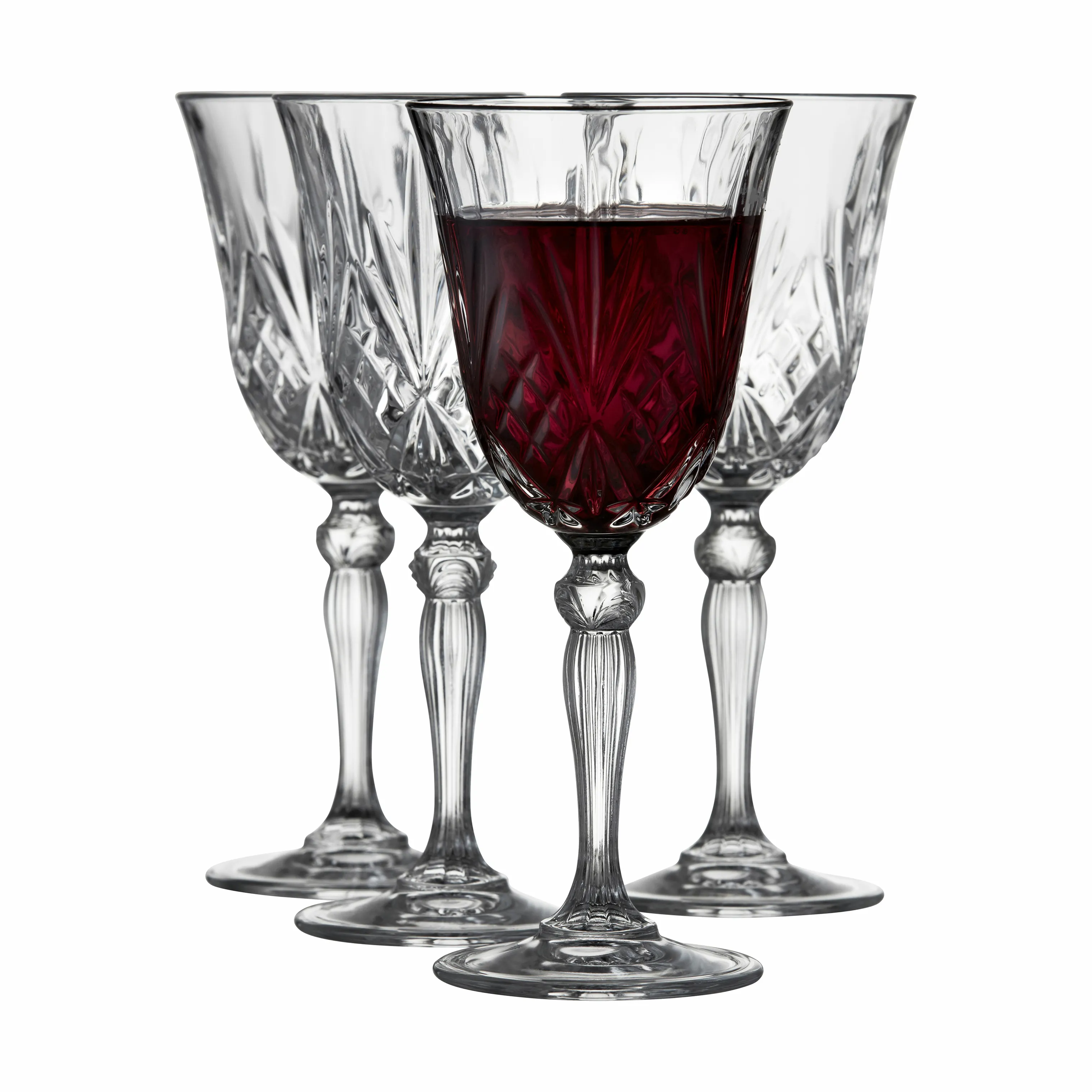 Lyngby Glas Melodia Rødvinsglas - 4 stk.