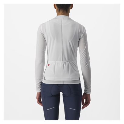 Maillot Manches Longues Femme Castelli Anima 4 Blanc Ivoire