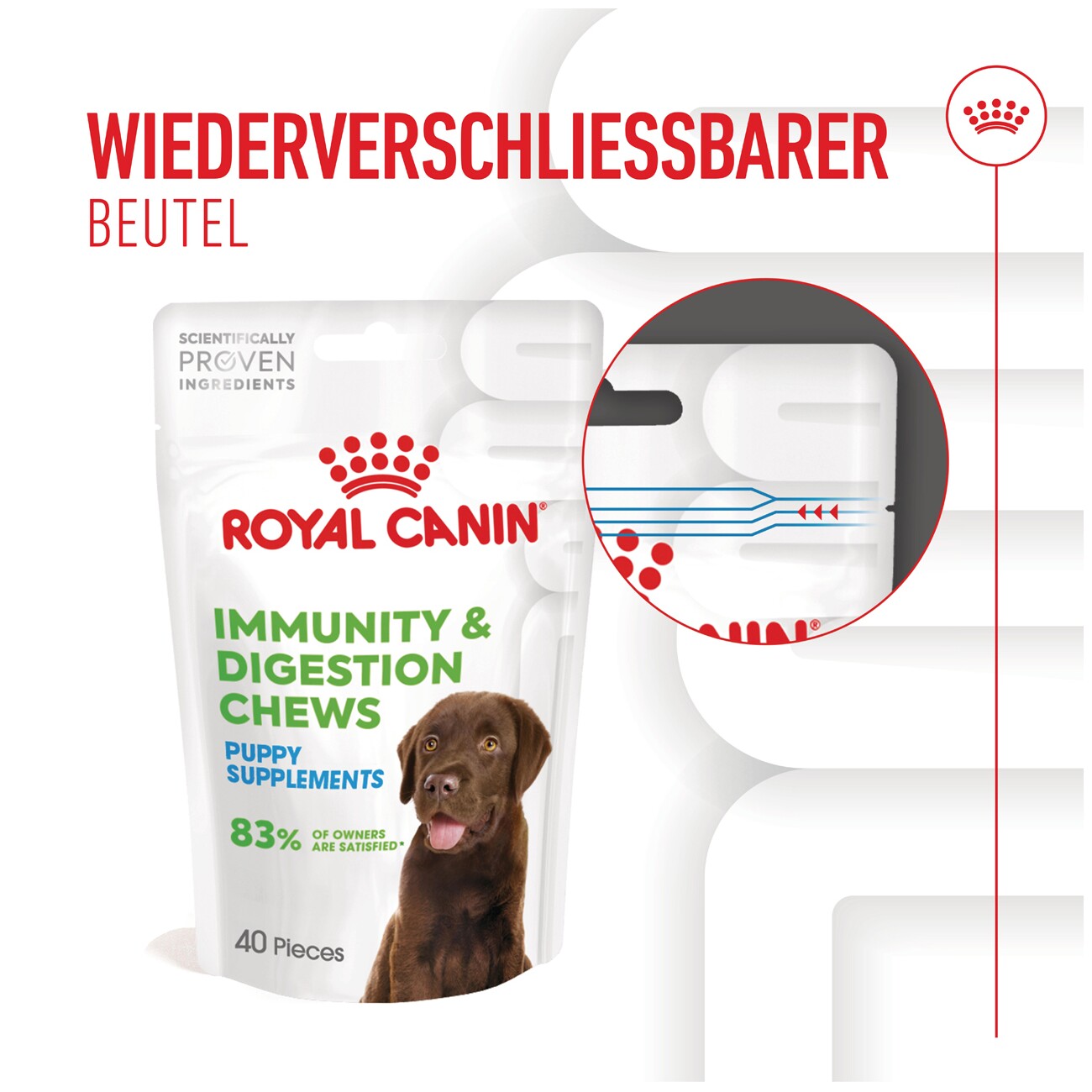 ROYAL CANIN Immunity & Digestion Puppy Supplements Kausnacks 100 g