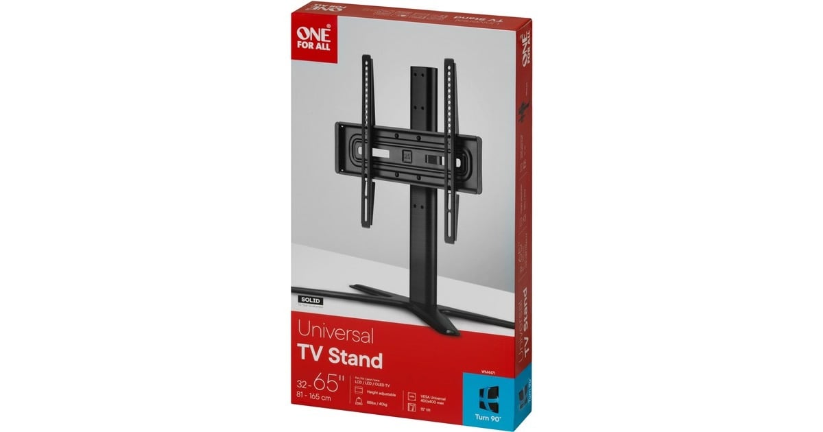 One for allWM4471 Solid Table top TV Stand houder  (Zwart)