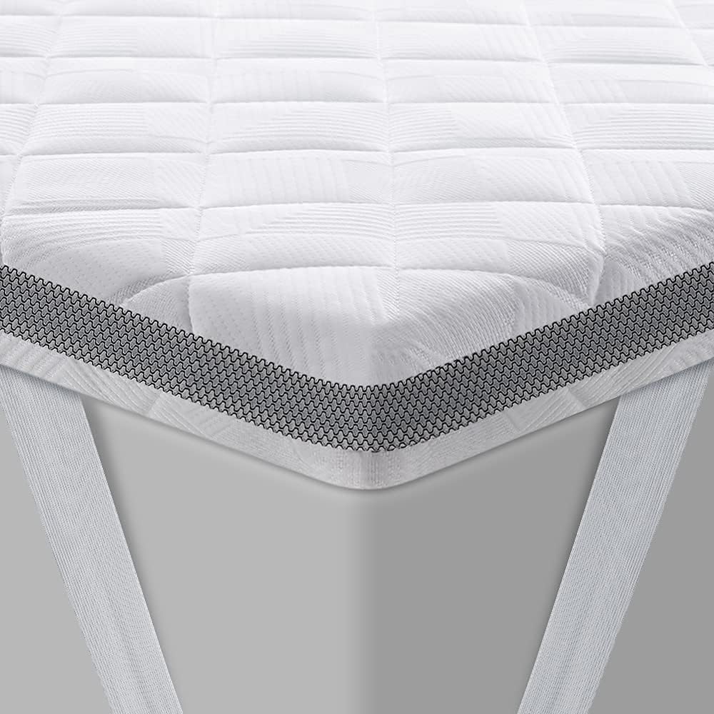 BedStory Topper 180x200 cm H4/H5, 7,5 cm Höhe Harter Schaumkern, atmungsaktiver 3D-Netz Bezug, bequemer Matratzentopper für Boxspringbett und unbequeme Betten Schlafsofa