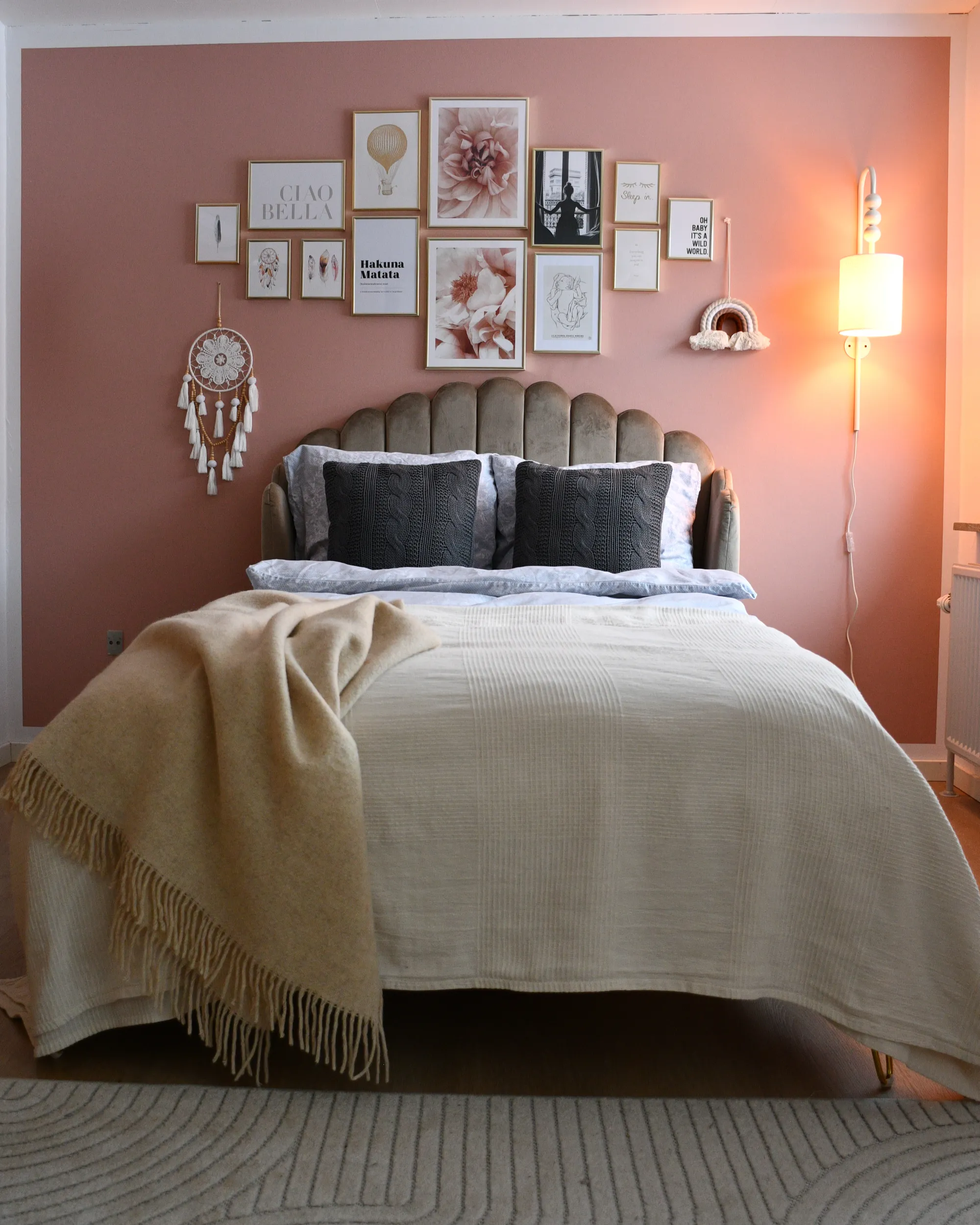 Wandlamp LOKY Metaal Beige
