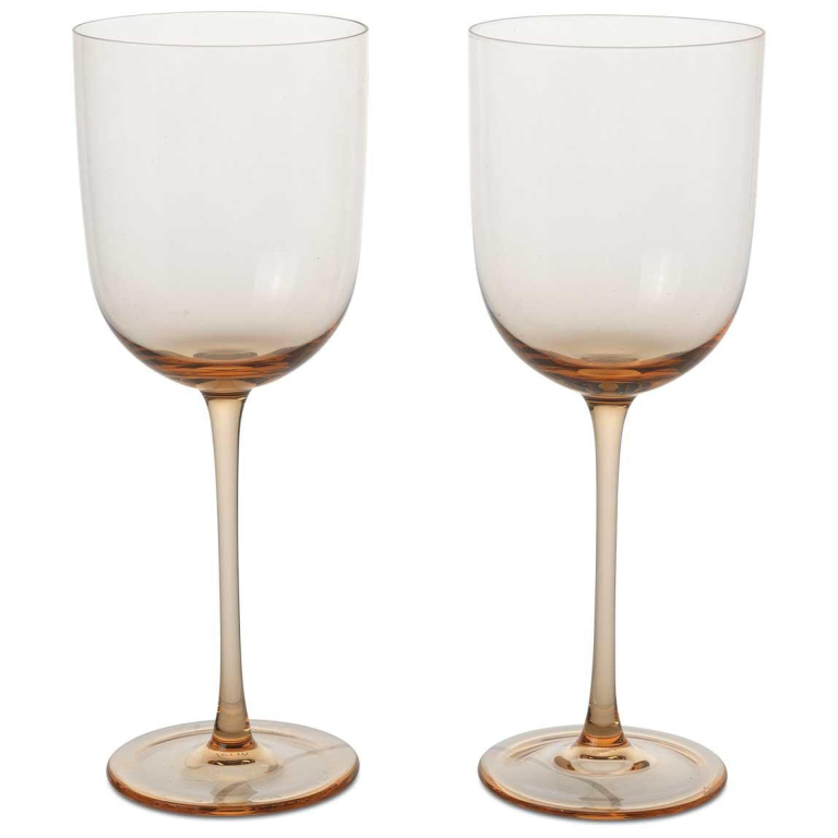 Ferm Living Host rode wijnglazen set van 2 Blush