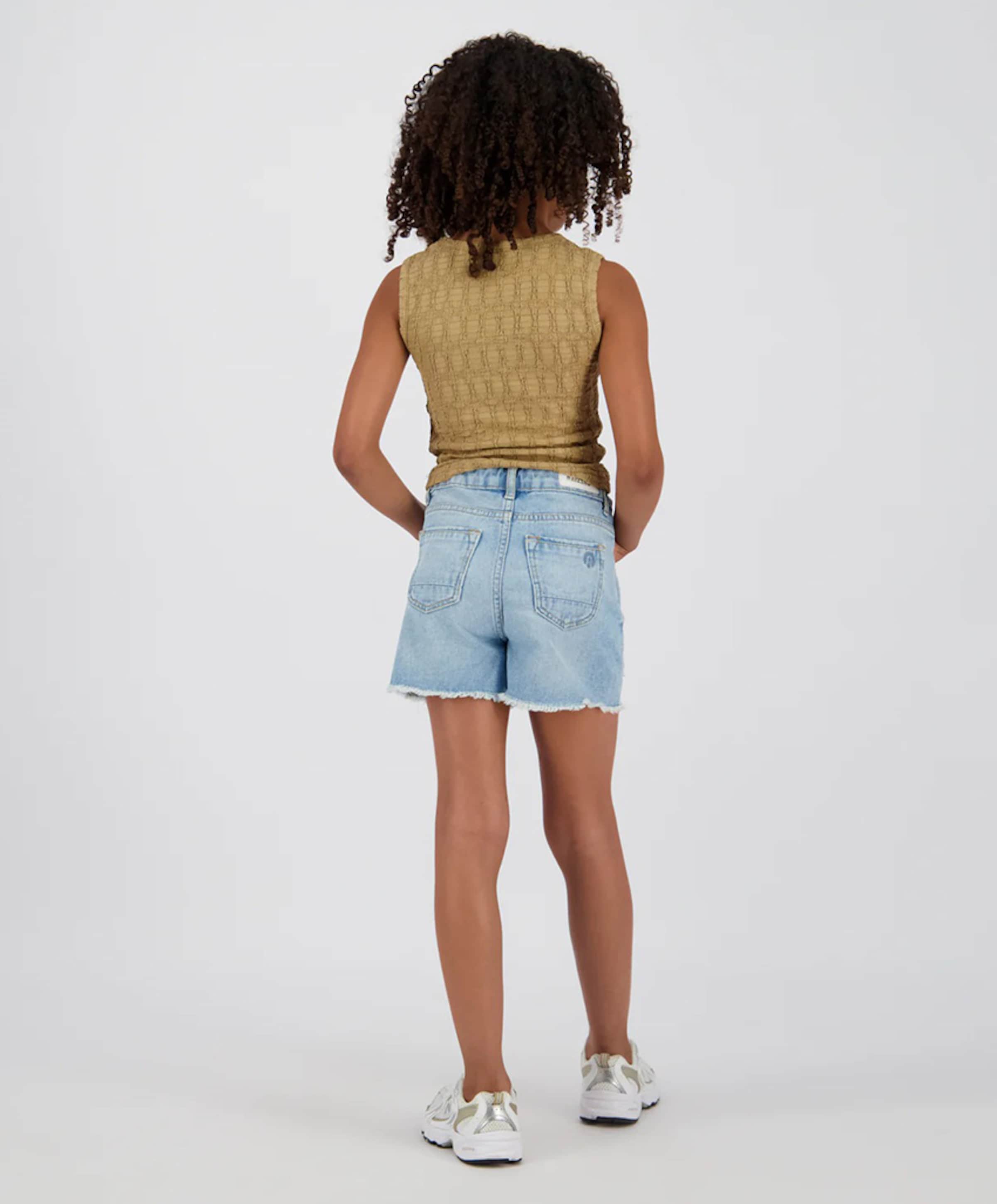 Raizzed Paramaribo Crafted meisjes korte broek blauw