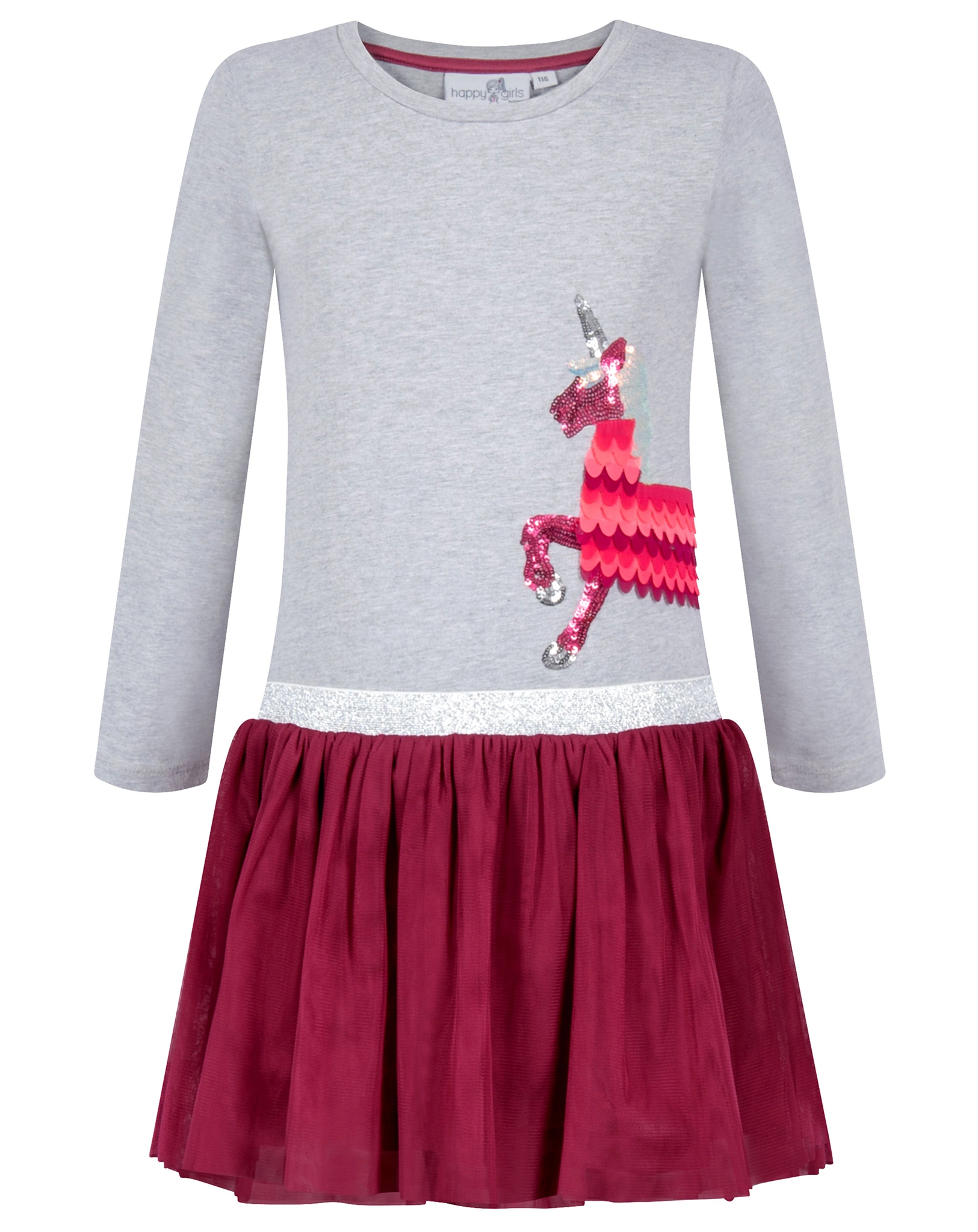 Langarmkleid GALOPP in grey melange