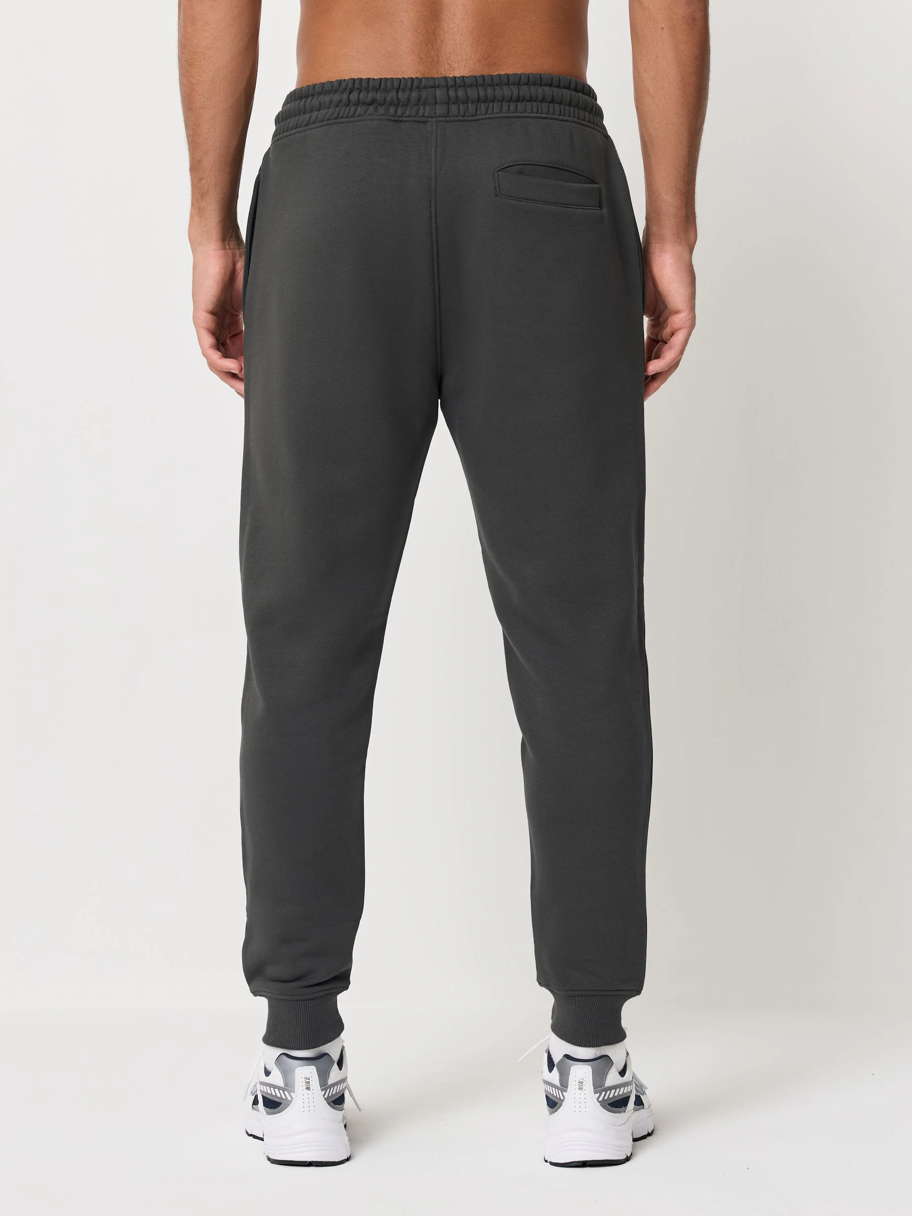 Leisteengrijs/marineblauw - Verpakking van 2 slim-fit jersey joggingbroeken met hoog katoengehalte