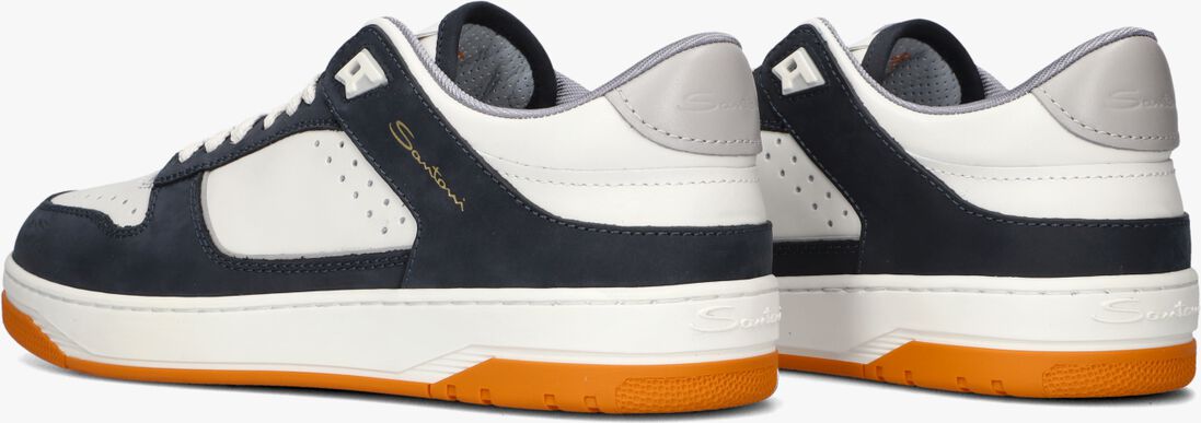 witte santoni lage sneakers 21865