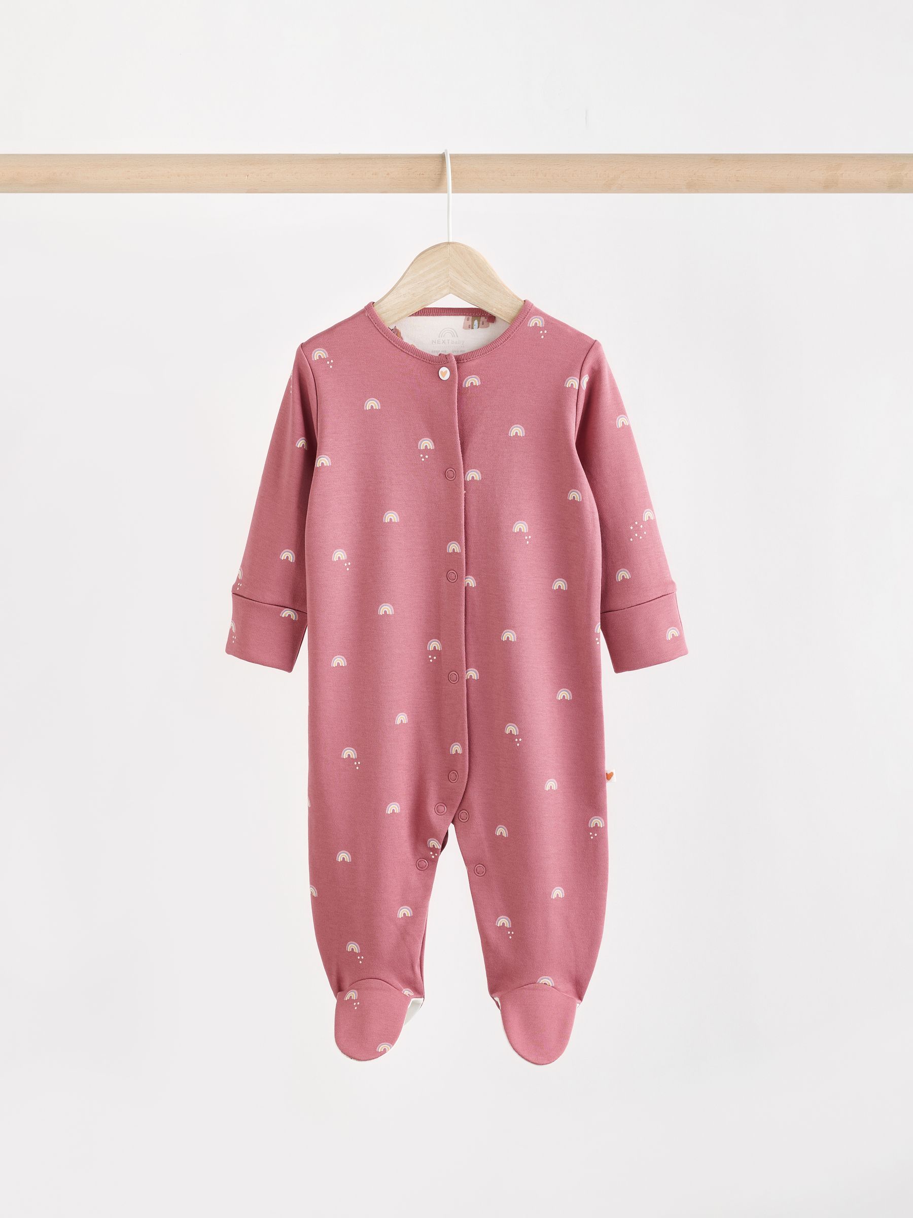 Pastel met tekenfiguurtjesprint - Set van 5 babypyjama's (0-2jr)