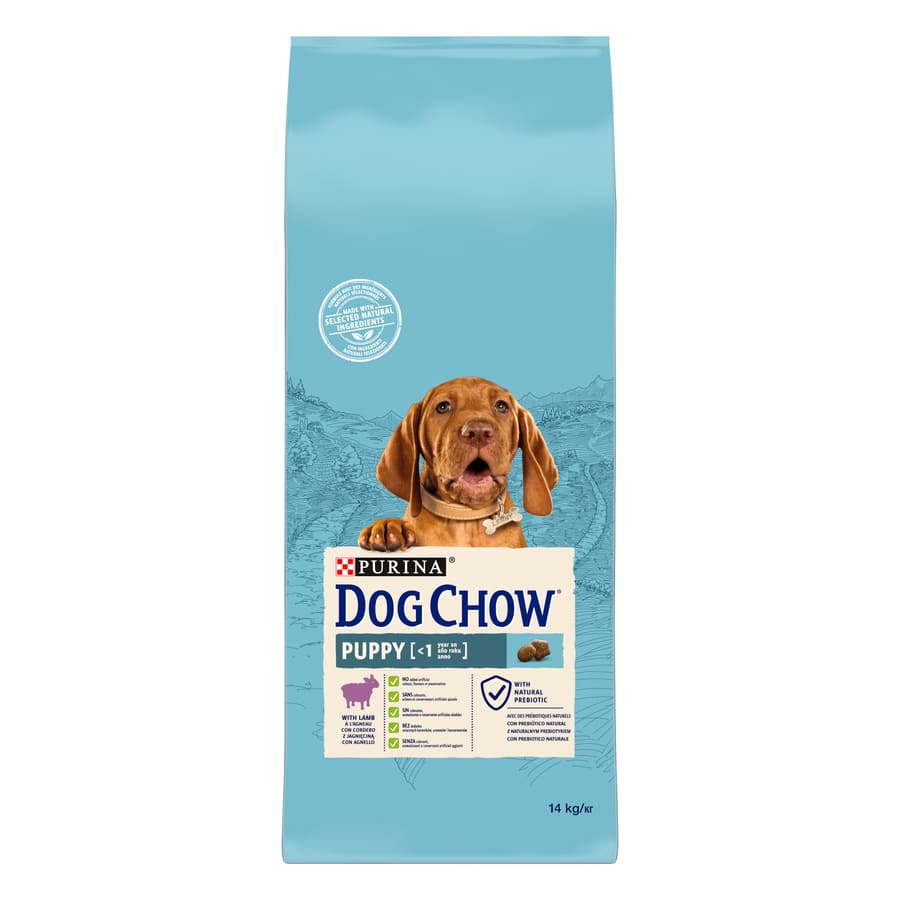 Ração para filhotes Dog Chow Puppy com cordeiro