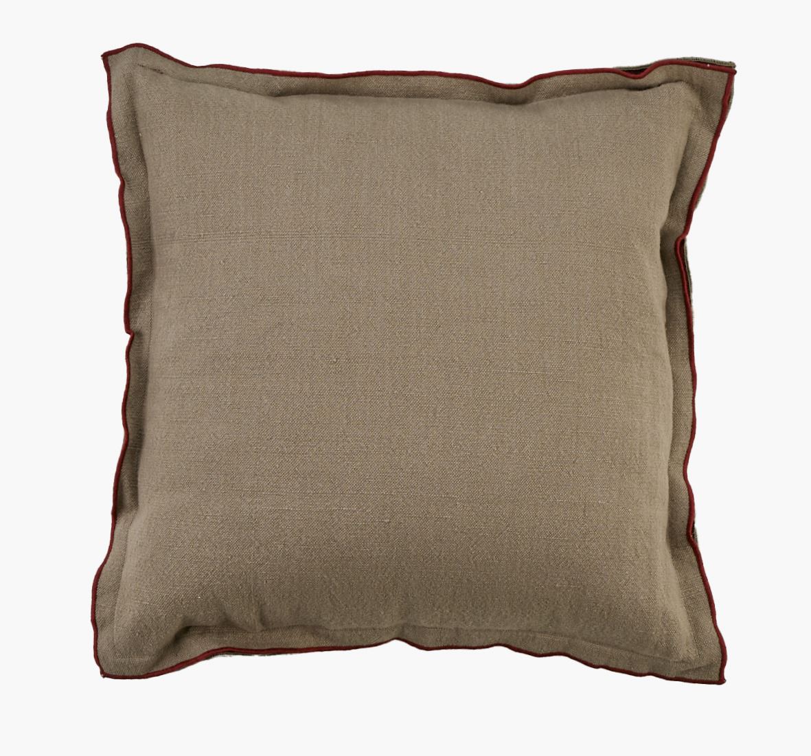 Pynteputetrekk mørk rød - 50x50 cm