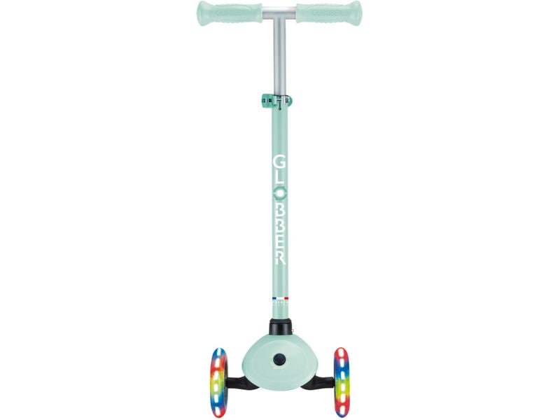 GLOBBER Scooter Primo Lights Mint 3-Rad-Roller mit Beleuchtung für Kinder