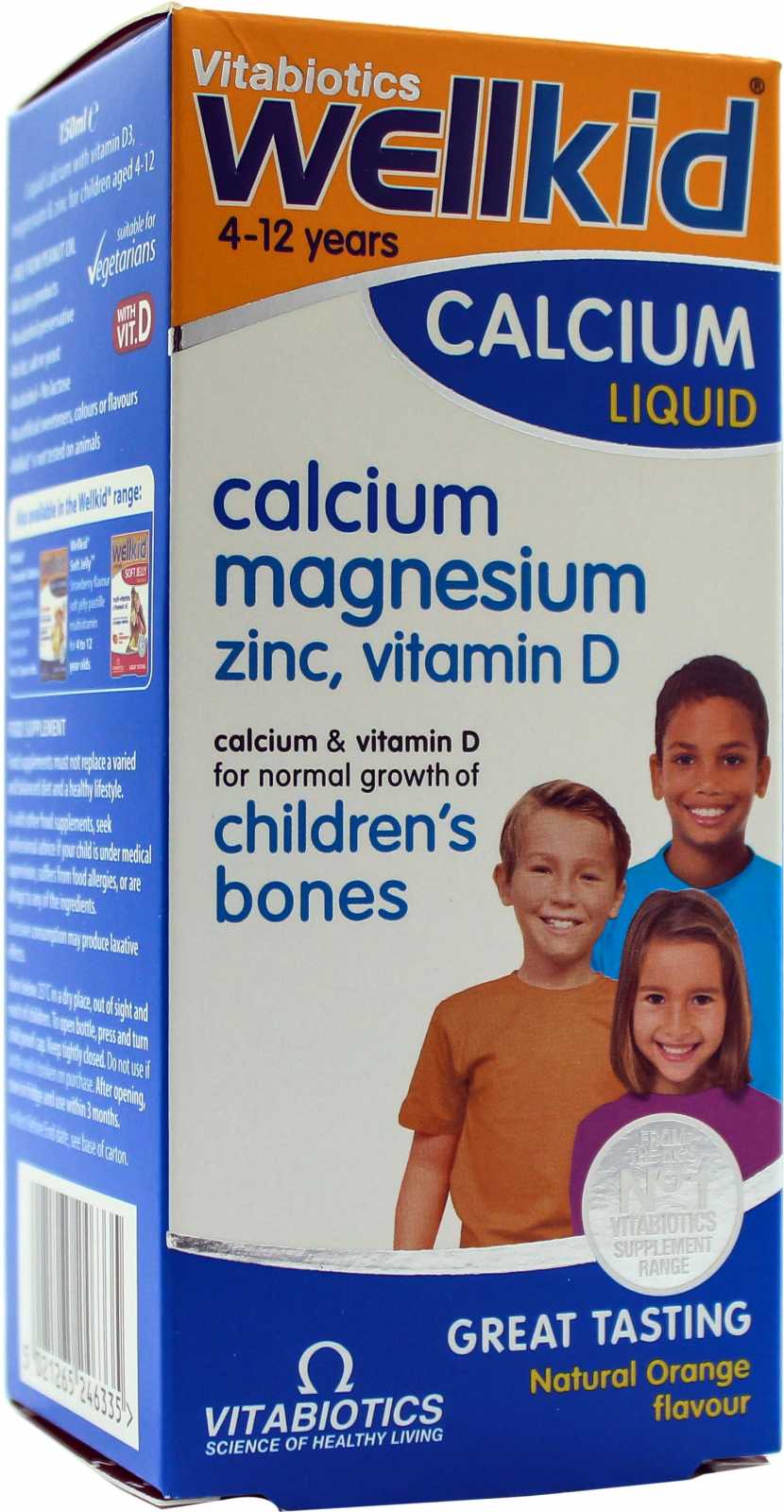 Vitabiotics Wellkid Cálcio Líquido 150ml