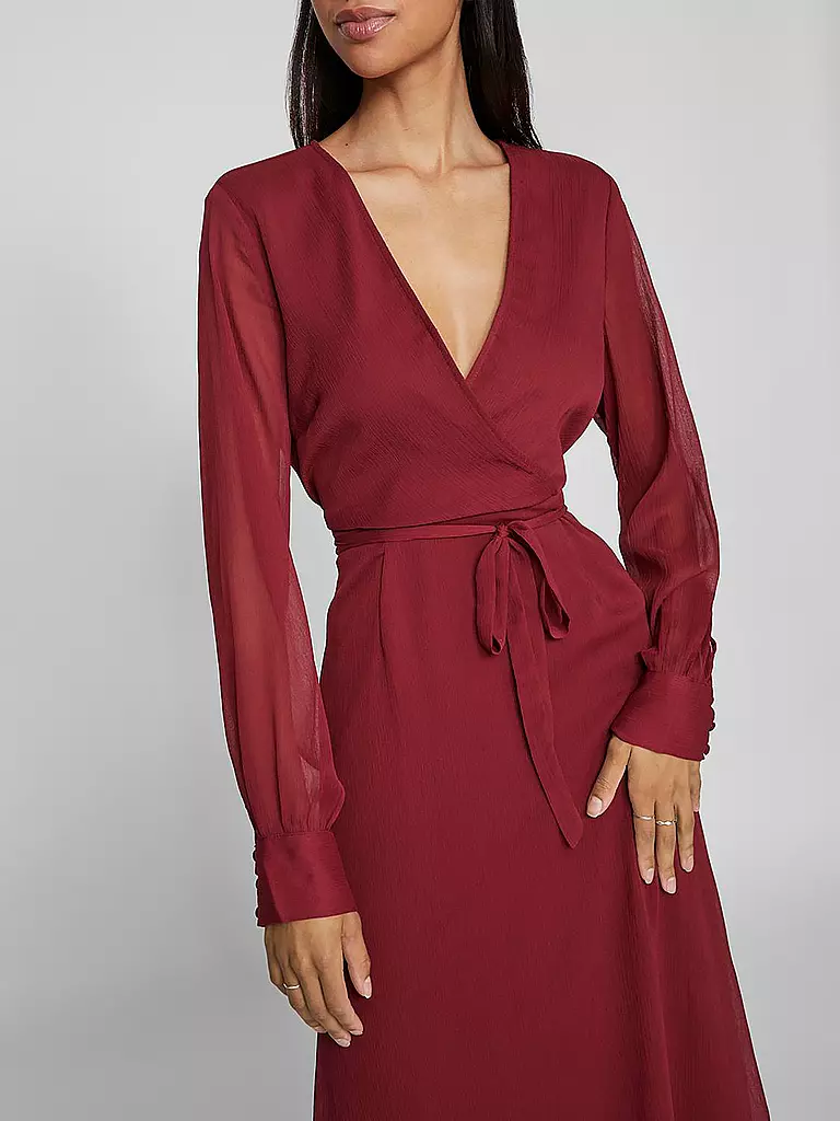 VILA Cocktailkleid VIFALIA  dunkelrot