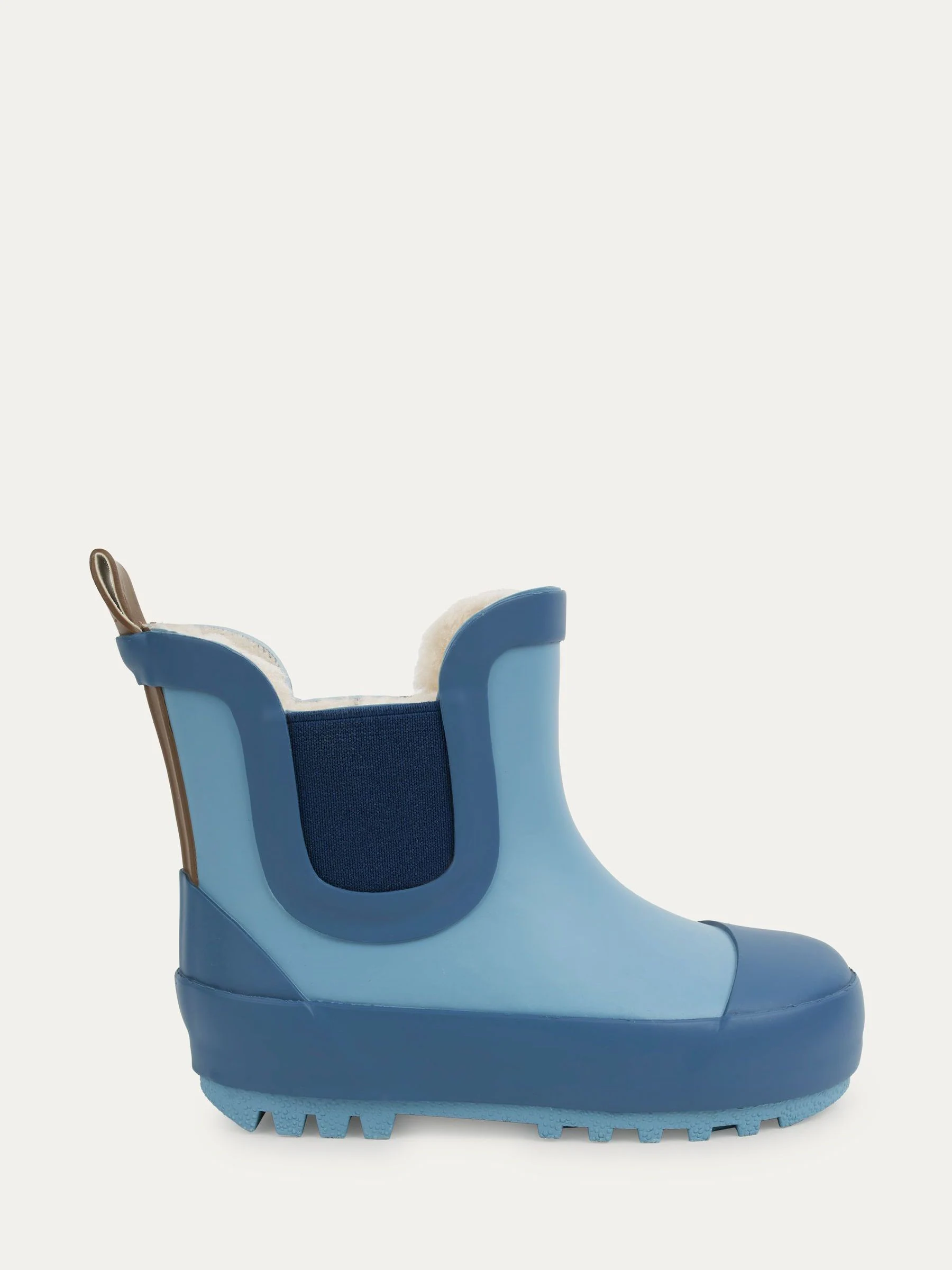 Marineblauw - KIDLY By MORI Cosy Fleece Lined Short Wellies
