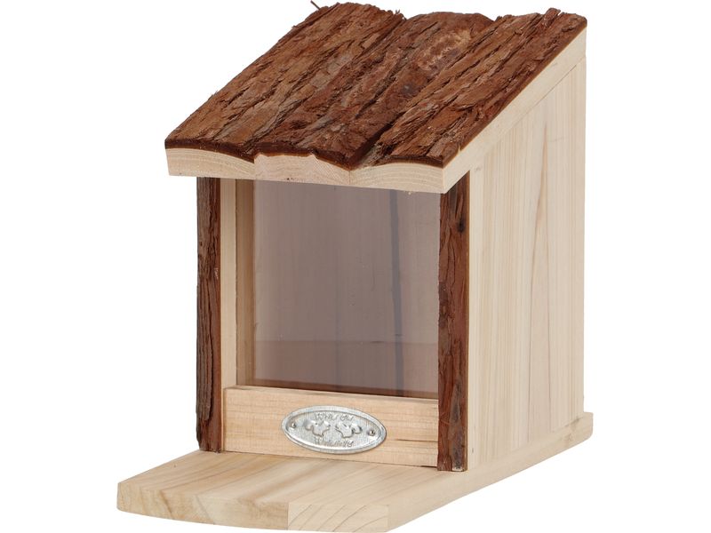 Esschert Design Futterspender Eichhörnchenfutterhaus mit Ri Eichhörnchenfutterhaus