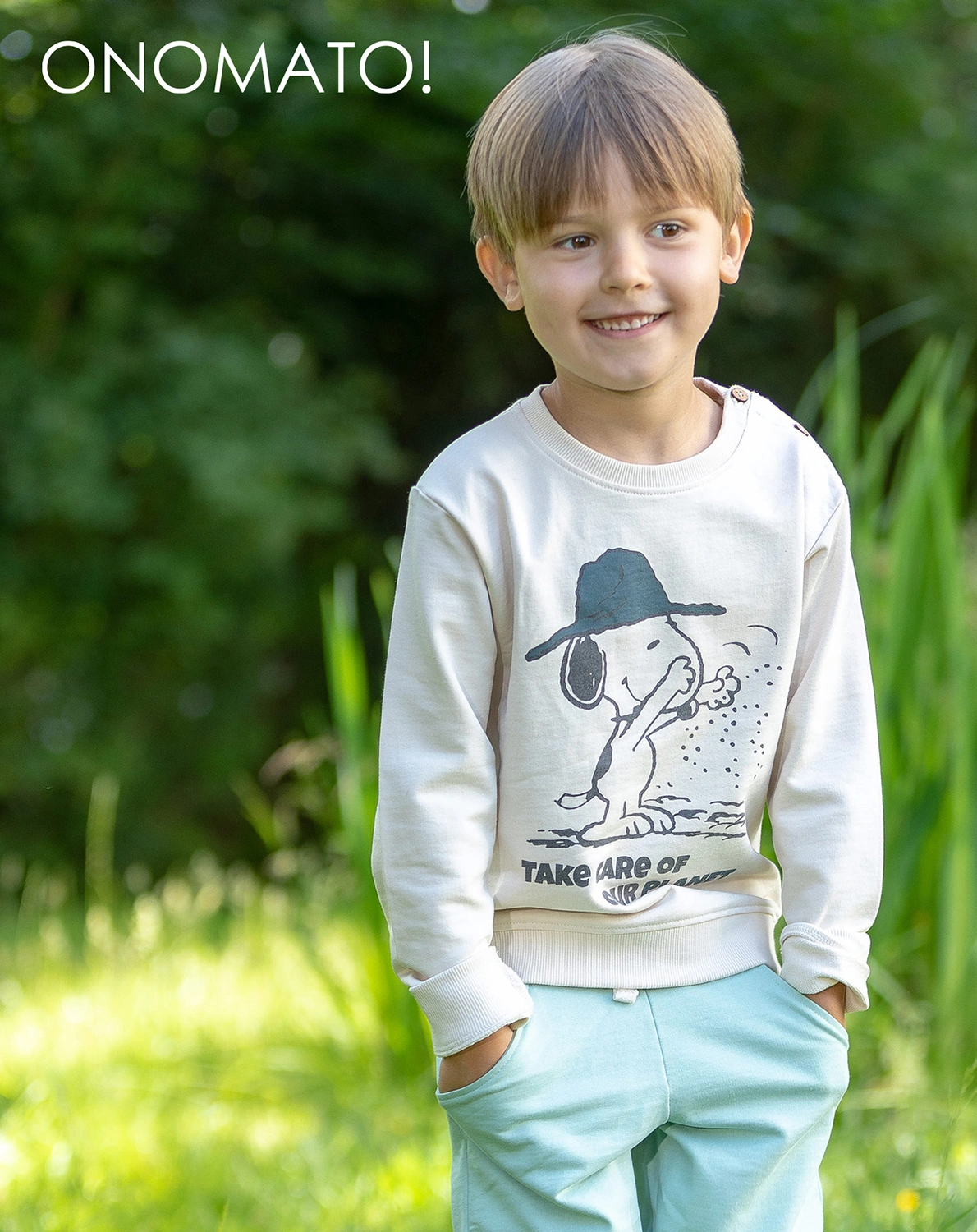 Sweatshirt PEANUTS in offwhite nature