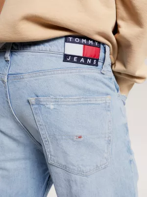 Calça jeans Ethan Relaxed Straight Distressed Hemp Jeans