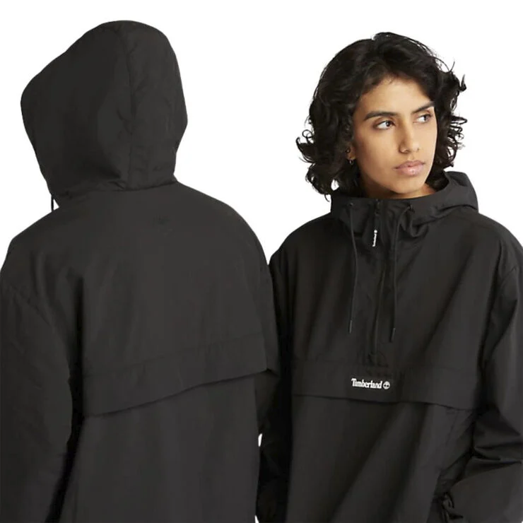TIMBERLAND half-zip windbreaker jacket Black