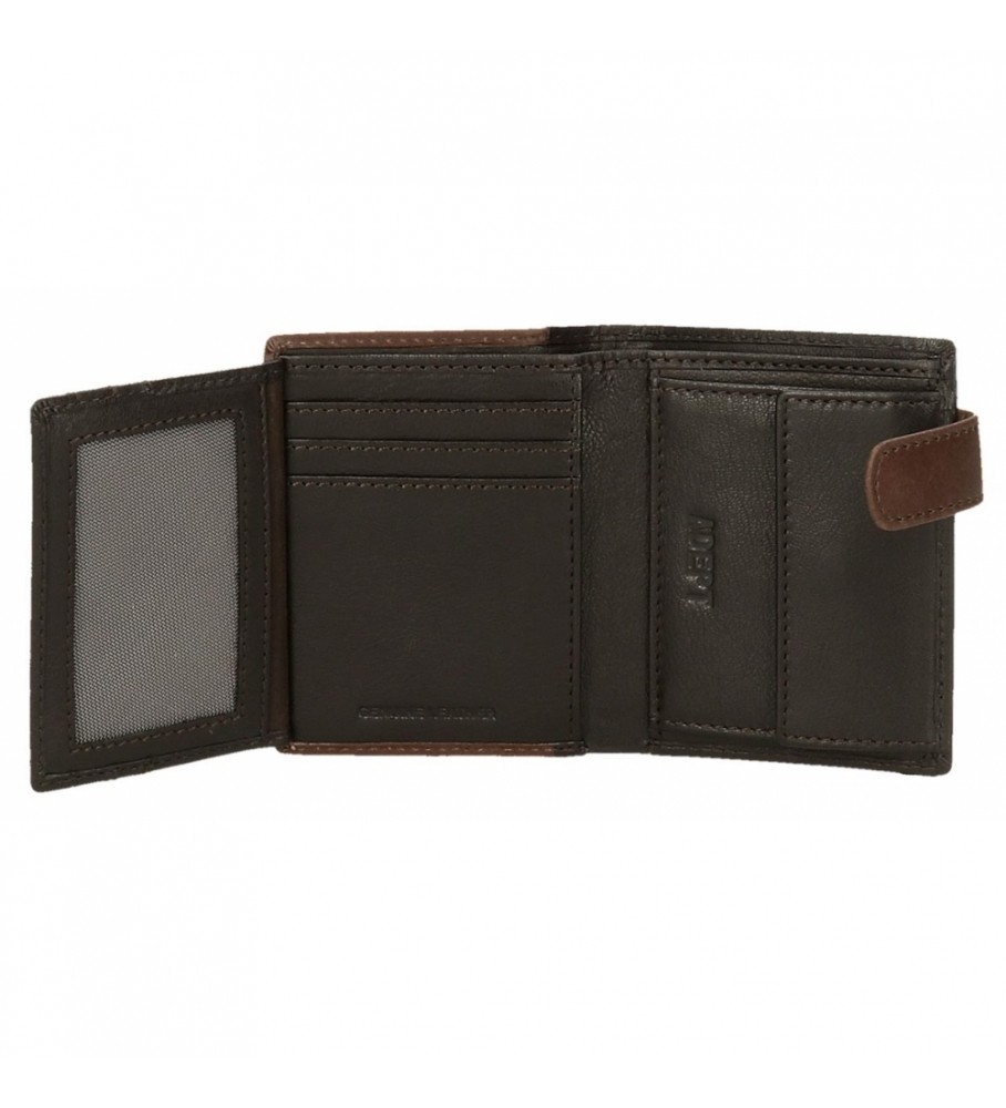 Carteira Joumma Bags Adept Jim marrom - 8,5 x 10,5 x 1 cm