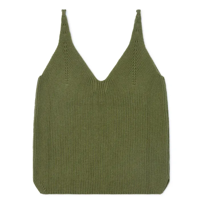 Matona Débardeur Maille Coton Bio | Vert kaki