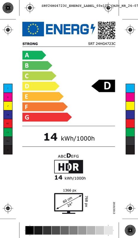 STRONG - SRT24HG4723C - TV - Zwart - 24 Inch - HD - Smart Google TV - 12V