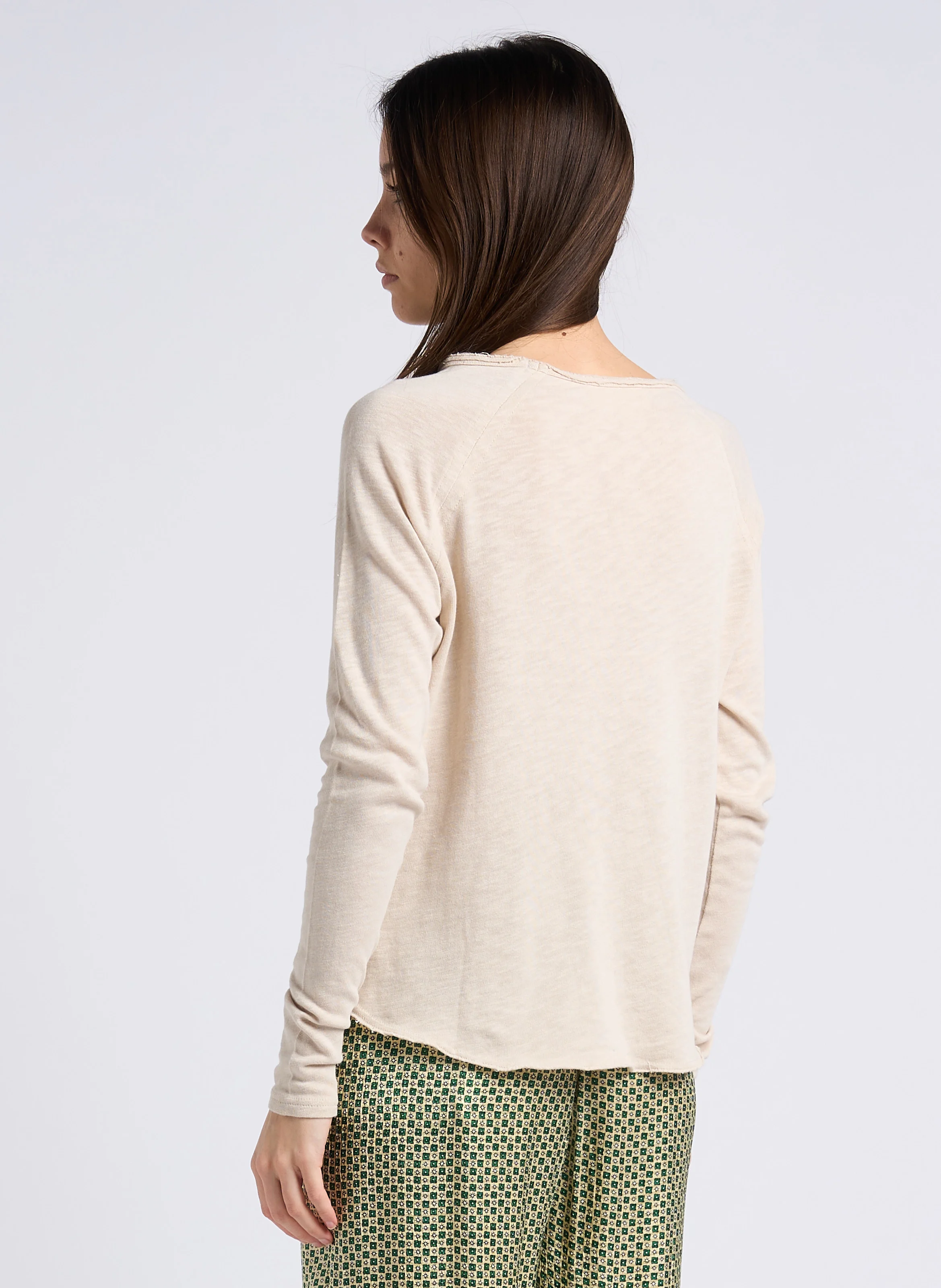 SONOMA - Tee-shirt à col bateau en coton | Beige