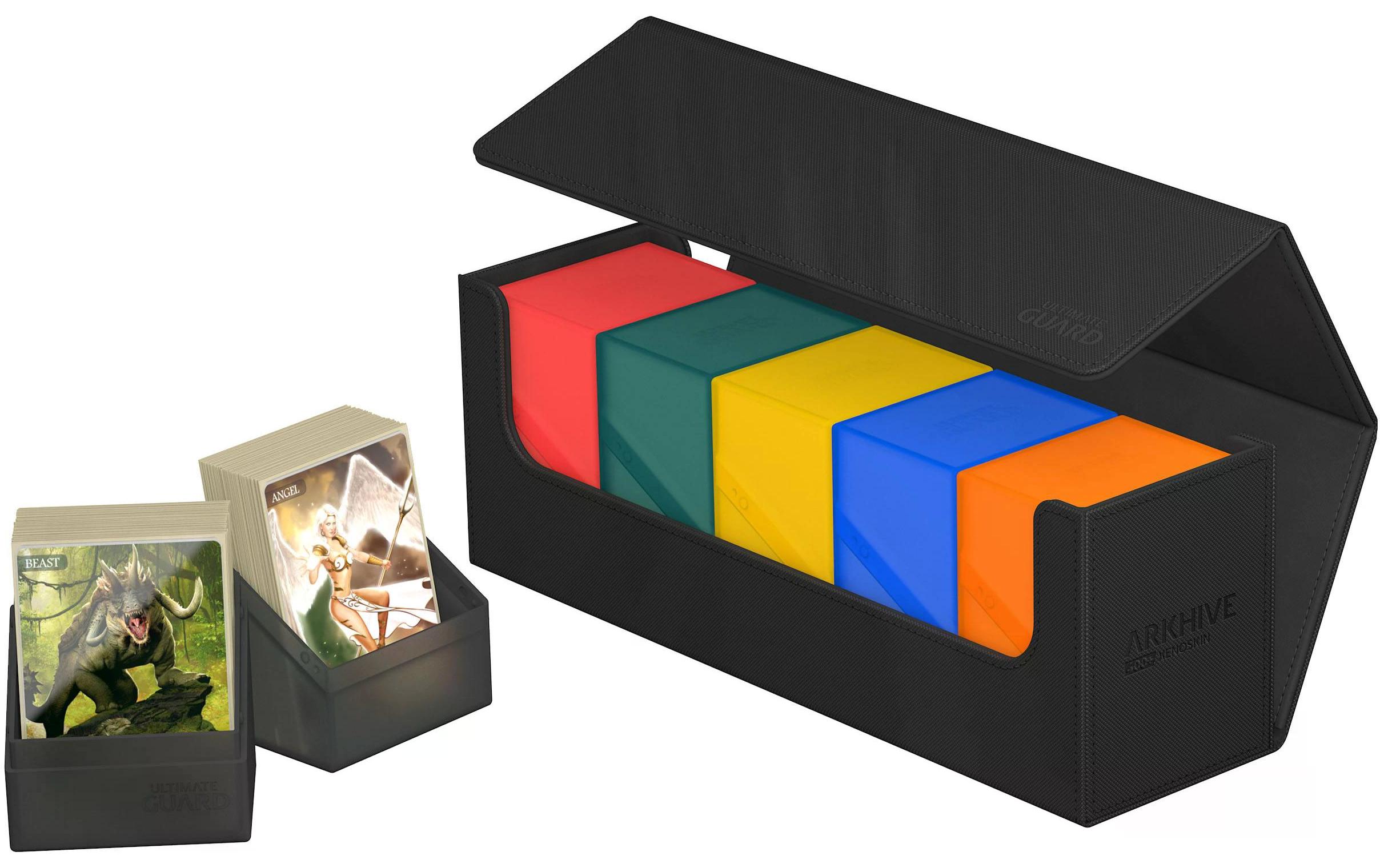Kartenbox XenoSkin Arkhive Monocolor 400+ SchwarzHochwertige Box für Sammelkarten in Standardgrösse