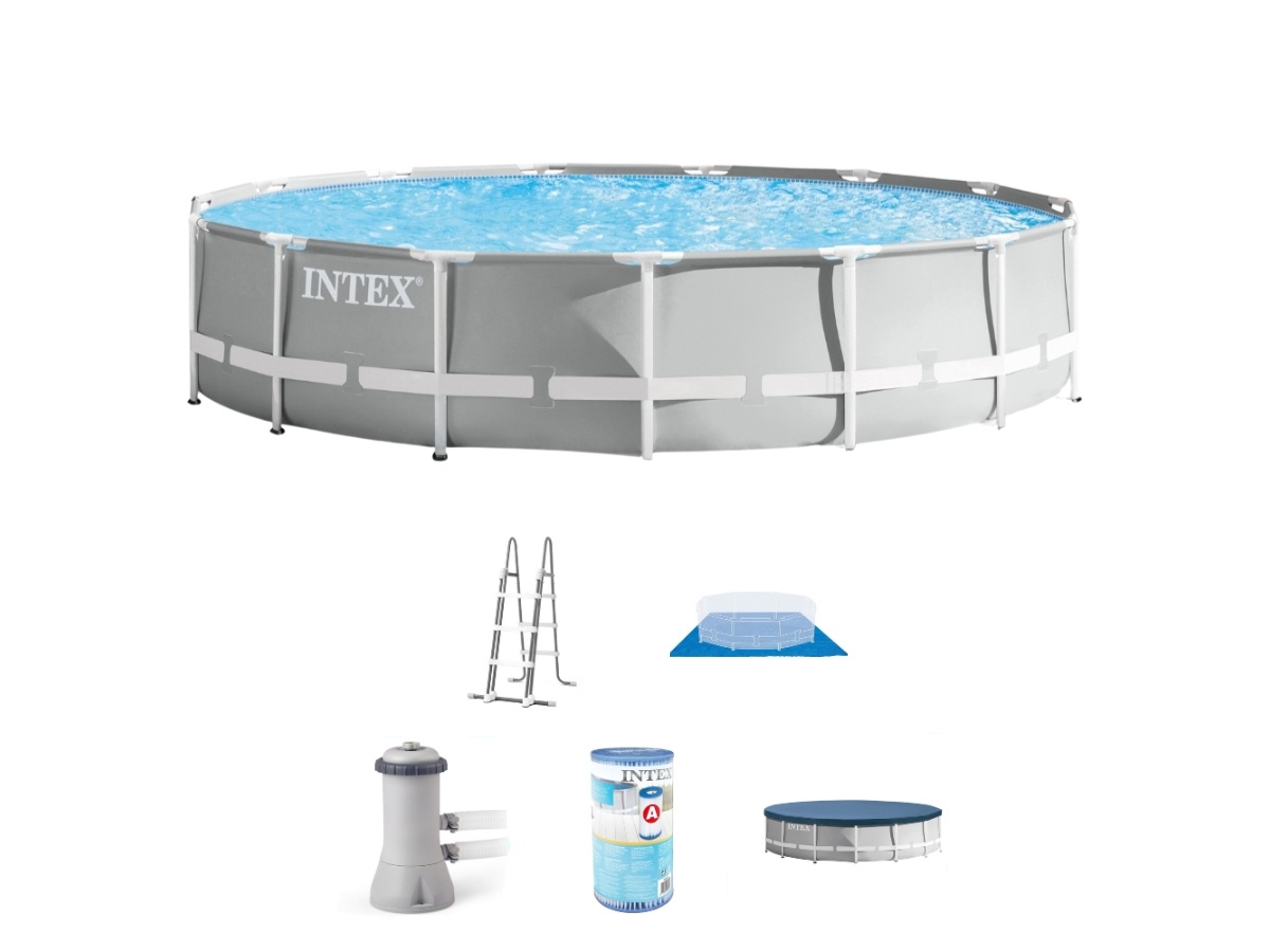 Intex prism frame 457x107cm zwembad – 6-delig