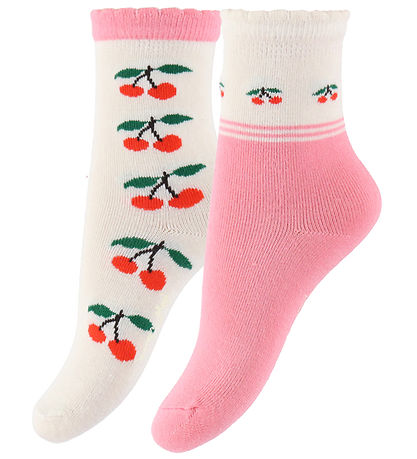 Konges Sløjd Socken - 2er-Pack - Jacquard - Cherry Mix