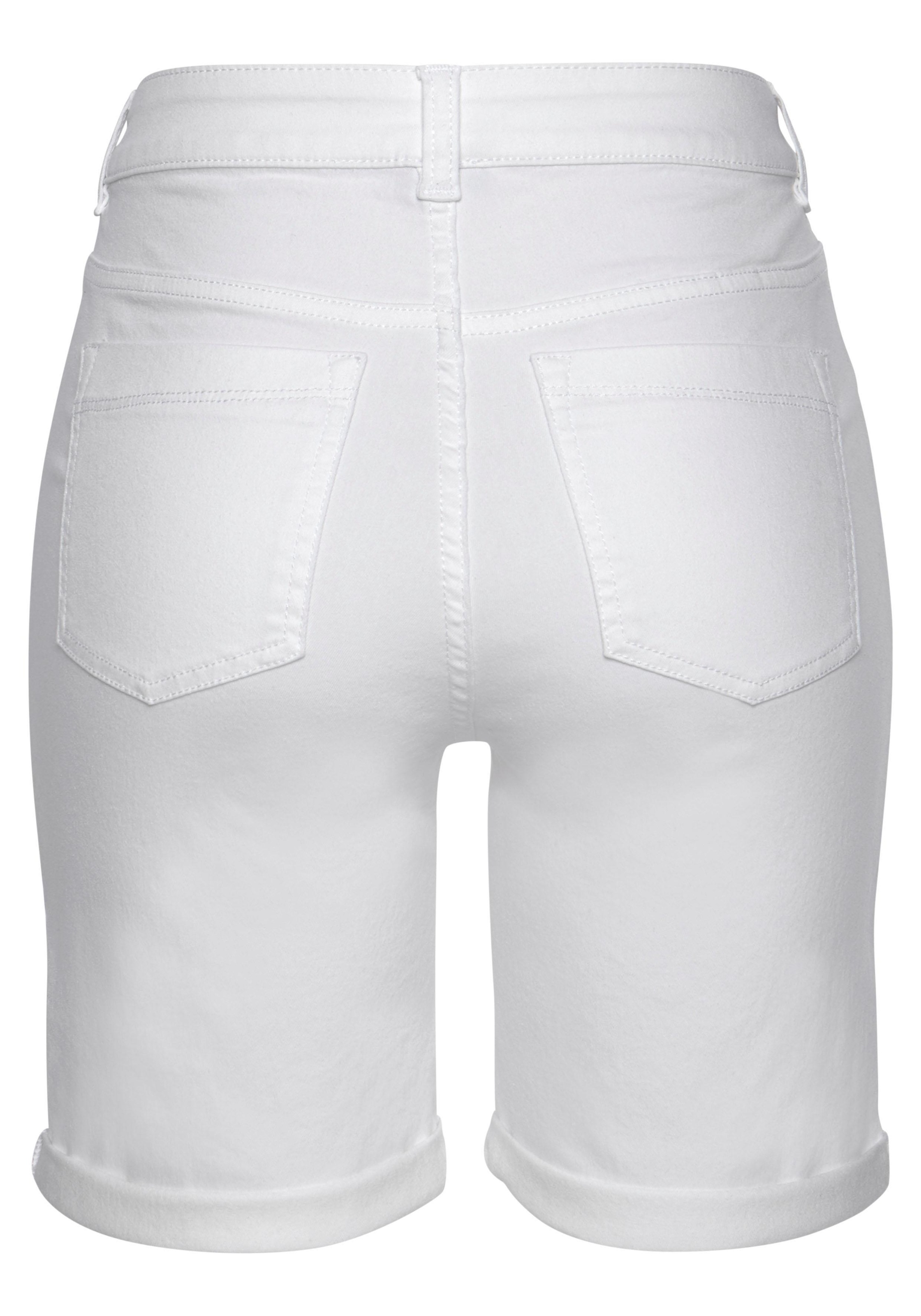 LASCANA Bermudas  mit Knopfleiste, Baumwollstretch, kurze Hose