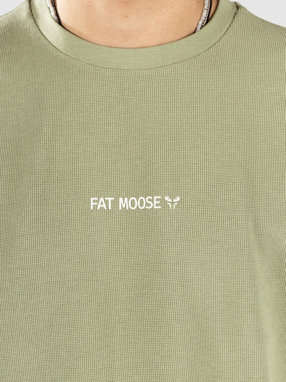 Fat Moose Christopher Structured T-Shirt dusty green