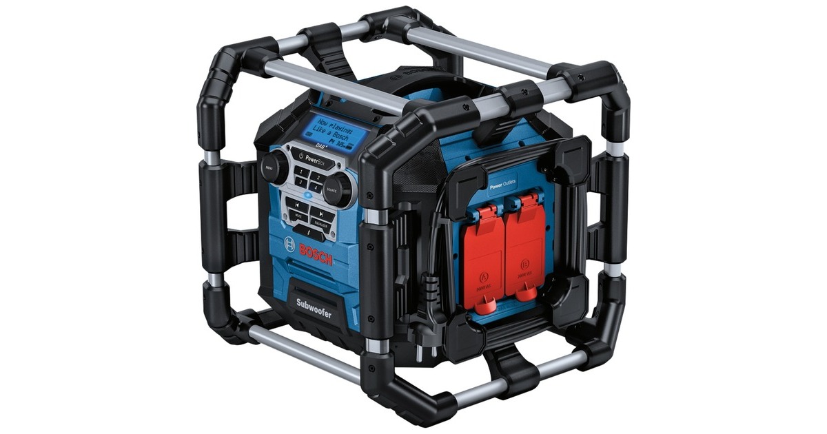 BoschGPB 18V-5 SC bouwradio  (Blauw/zwart, UKW, DAB+, Bluetooth)