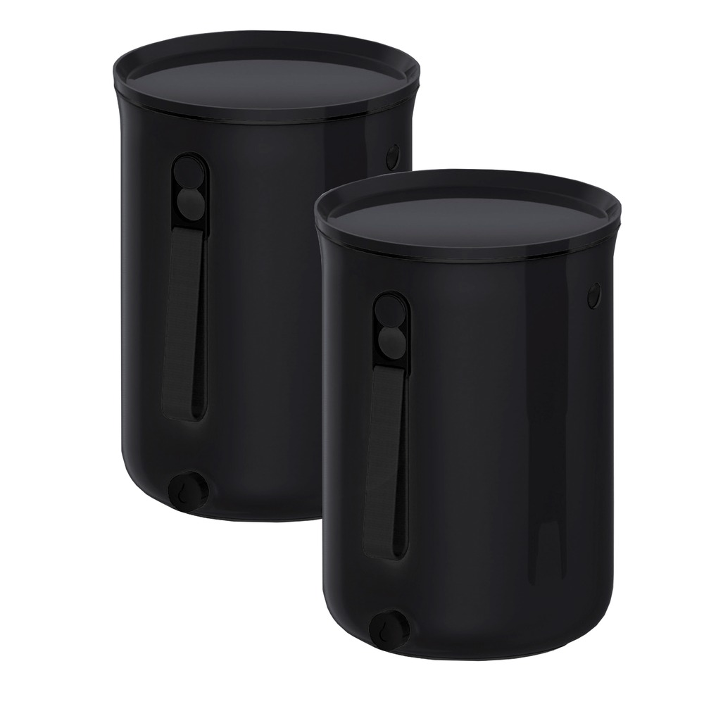 Skaza lot de 2 composteurs bokashi ocean organko 2-1kg brain- noir-2x9.6l