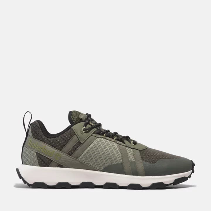 Basket basse à lacets Winsor Trail pour homme en vert