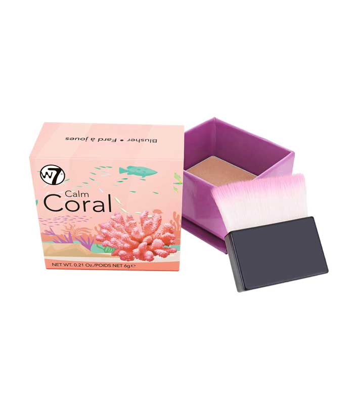 W7 - Blush em pó The Boxed Blusher - Calm coral