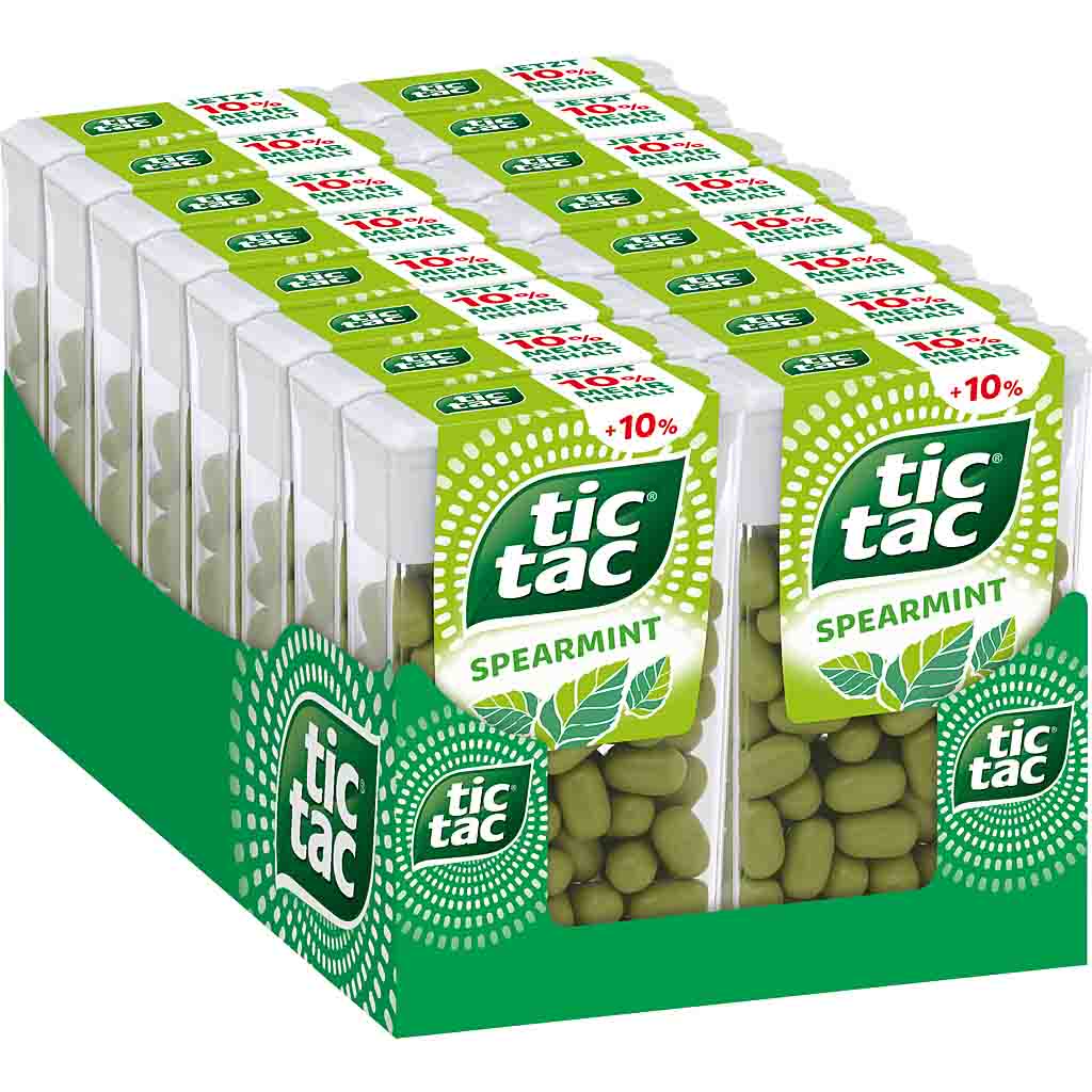 tic tac Spearmint 16x54g=864g MHD:21.8.25