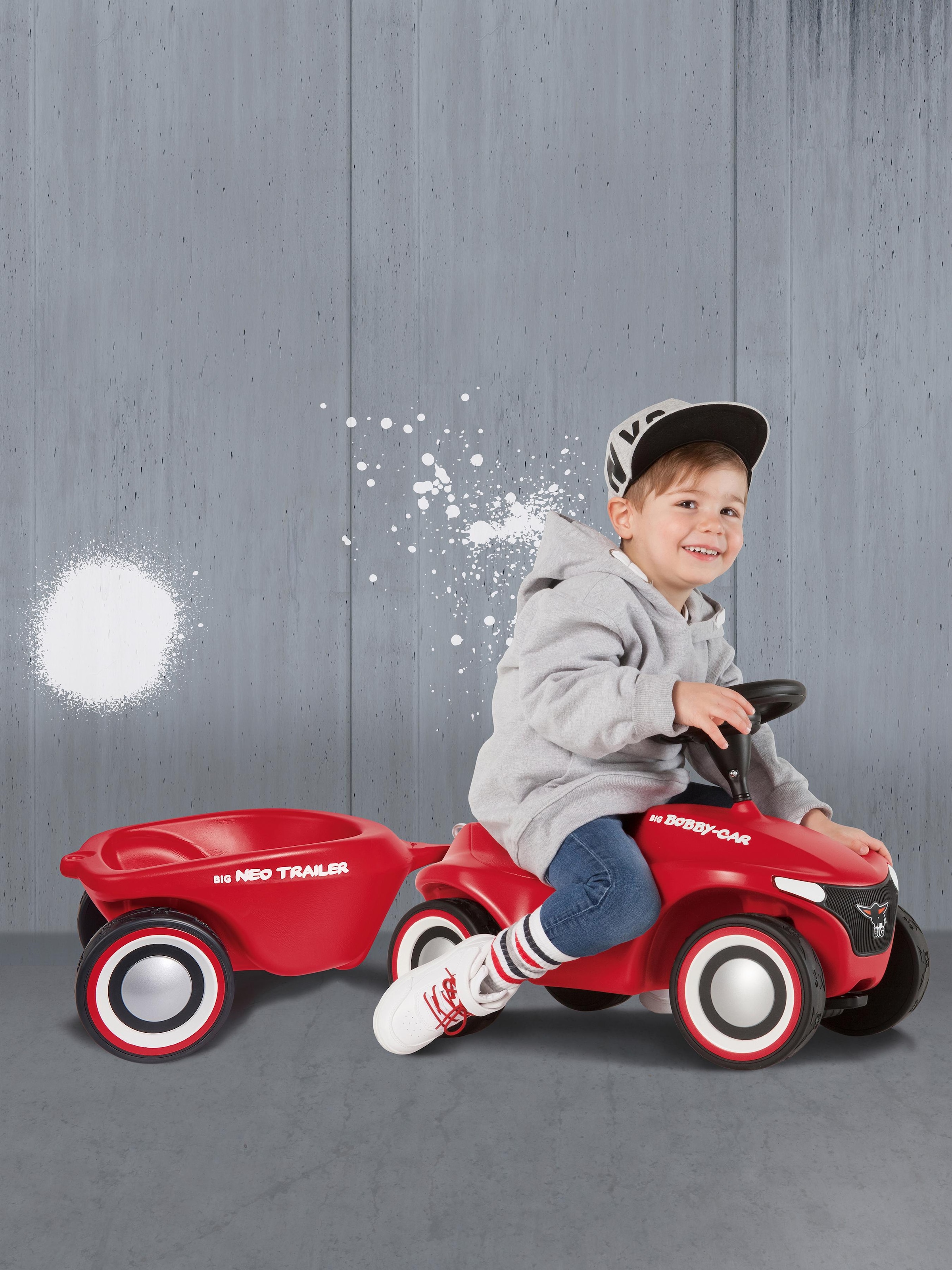 BIG Kinderfahrzeug-Anhänger »BIG Bobby-Car Neo Trailer« Made in Germany