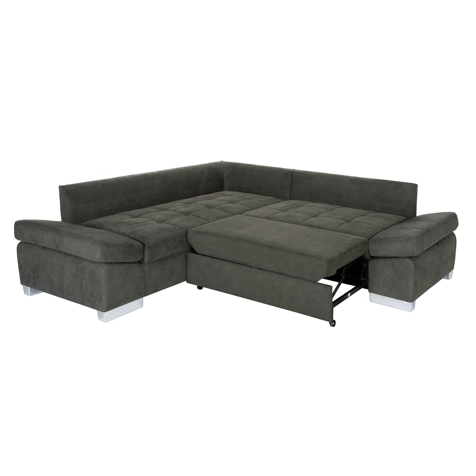 Ecksofa - green - Liegefunktion rechts