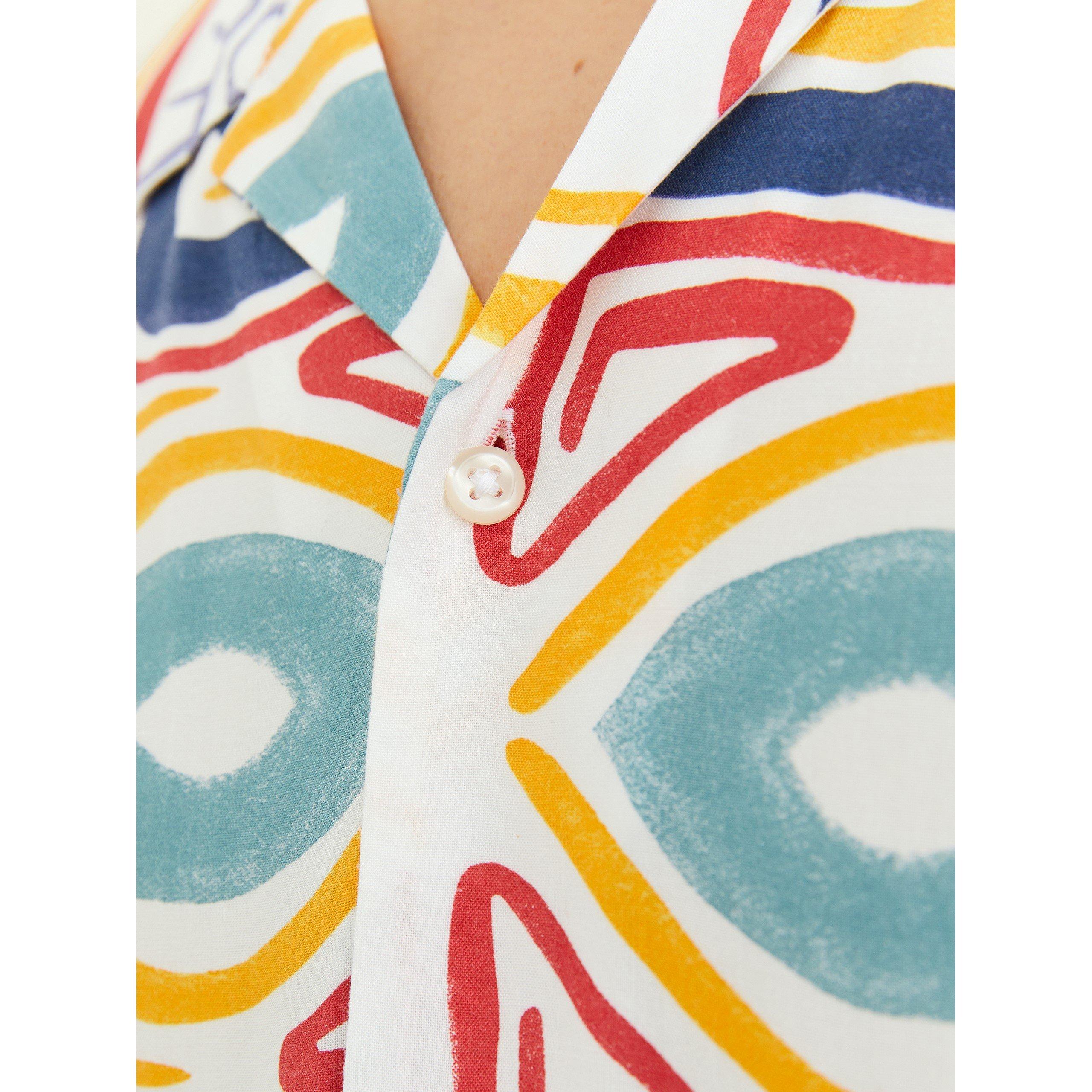 Jack and Jones JJ Mosaic Print Shirt Mens